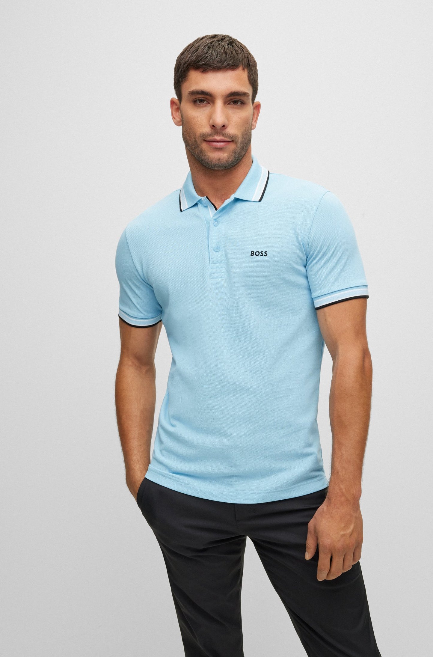 Hugo Boss - Organic Cotton Polo Shirts - Bright Blue