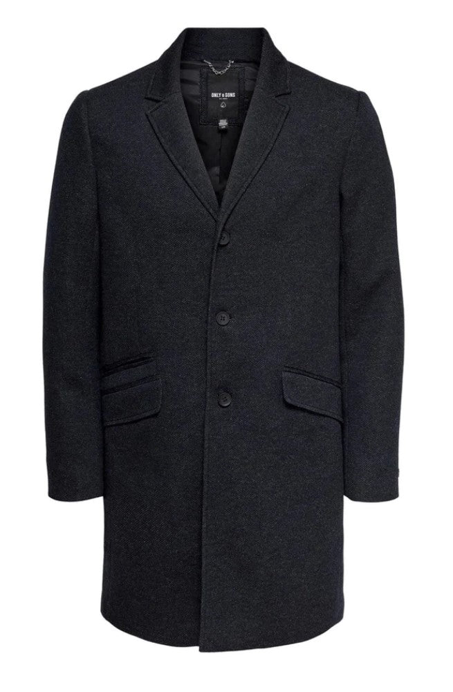 Only & Sons mens coat black