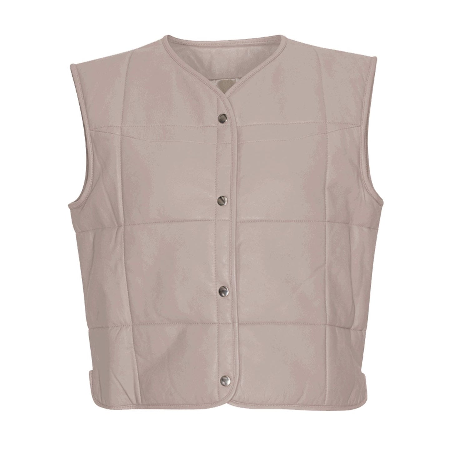 MDK-2309 Edinburgh No Collar Leather Vest