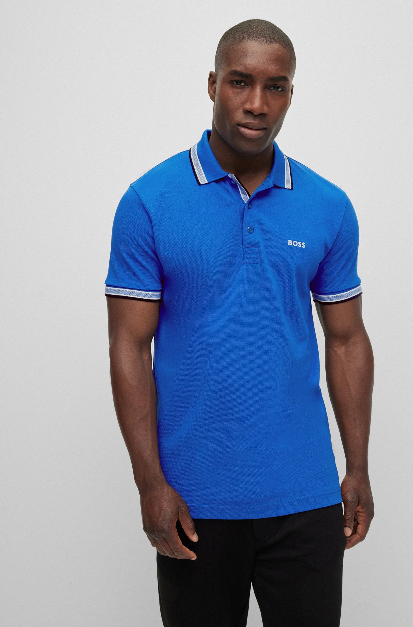 Hugo Boss - Organic Cotton Polo Shirts - Medium Blue