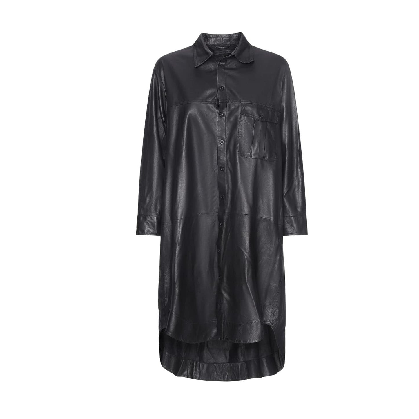 MDK-2041 Chili Thin Leather Dress