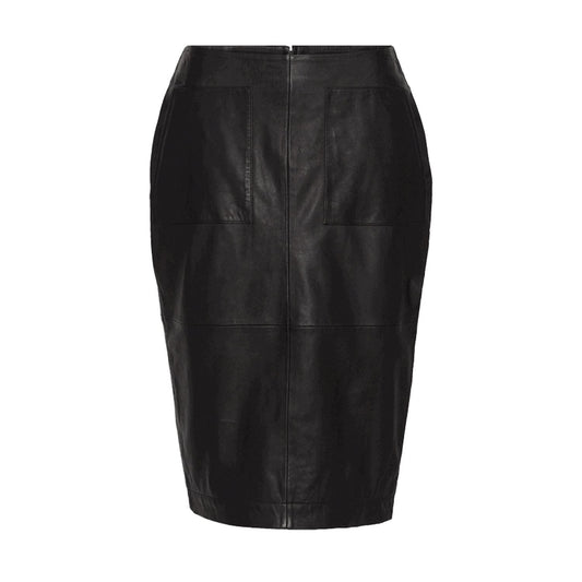 MDK-2307 Pencil Leather Skirt